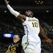 Michigan junior Tim Hardaway Jr. looks for a basket against South Dakota State in the second half of the second round of the NCAA tournament at the Palace in Auburn Hills on Thursday, March 21, 2013. Melanie Maxwell I AnnArbor.com
